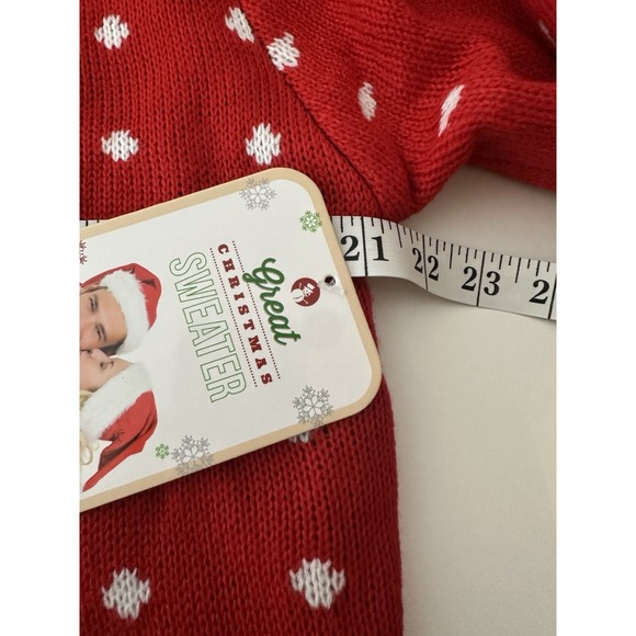 Merry‎ Christmas Ugly Sweater Medium Reindeer Bells Ugly Christmas Holidays New - Picture 6 of 7